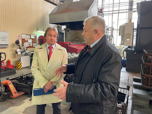 Врио заместителя Губернатора Белгородской области — начальника департамента экономического развития Белгородской области Дмитрий Гладский посетил АО «Гормаш»