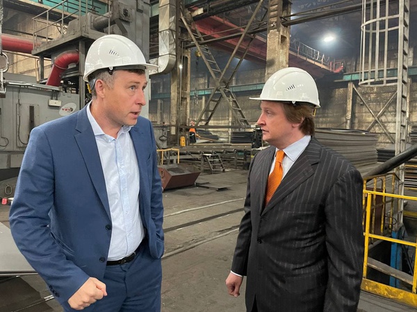 Врио заместителя Губернатора Белгородской области — начальника департамента экономического развития Белгородской области Дмитрий Гладский посетил АО «БЗММК»